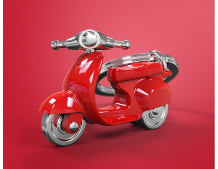 Portachiavi Scooter Rosso